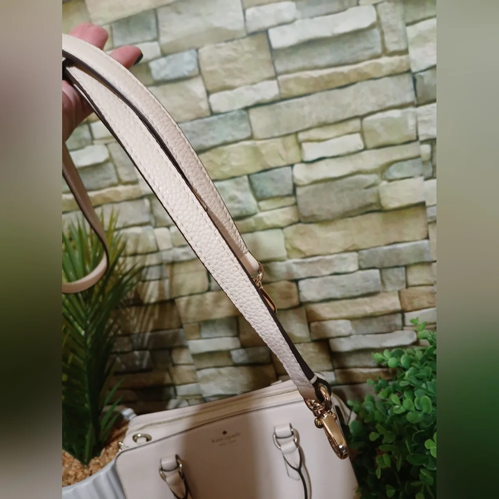 KATE SPADE Cream/Taupe Satchel Bag Mulberry Street - Picture 2 of 8